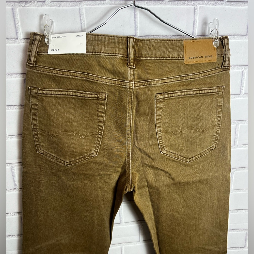 AMERICAN EAGLE slim straight Men’s brown jeans/size 32x34 - Picture 6 of 7
